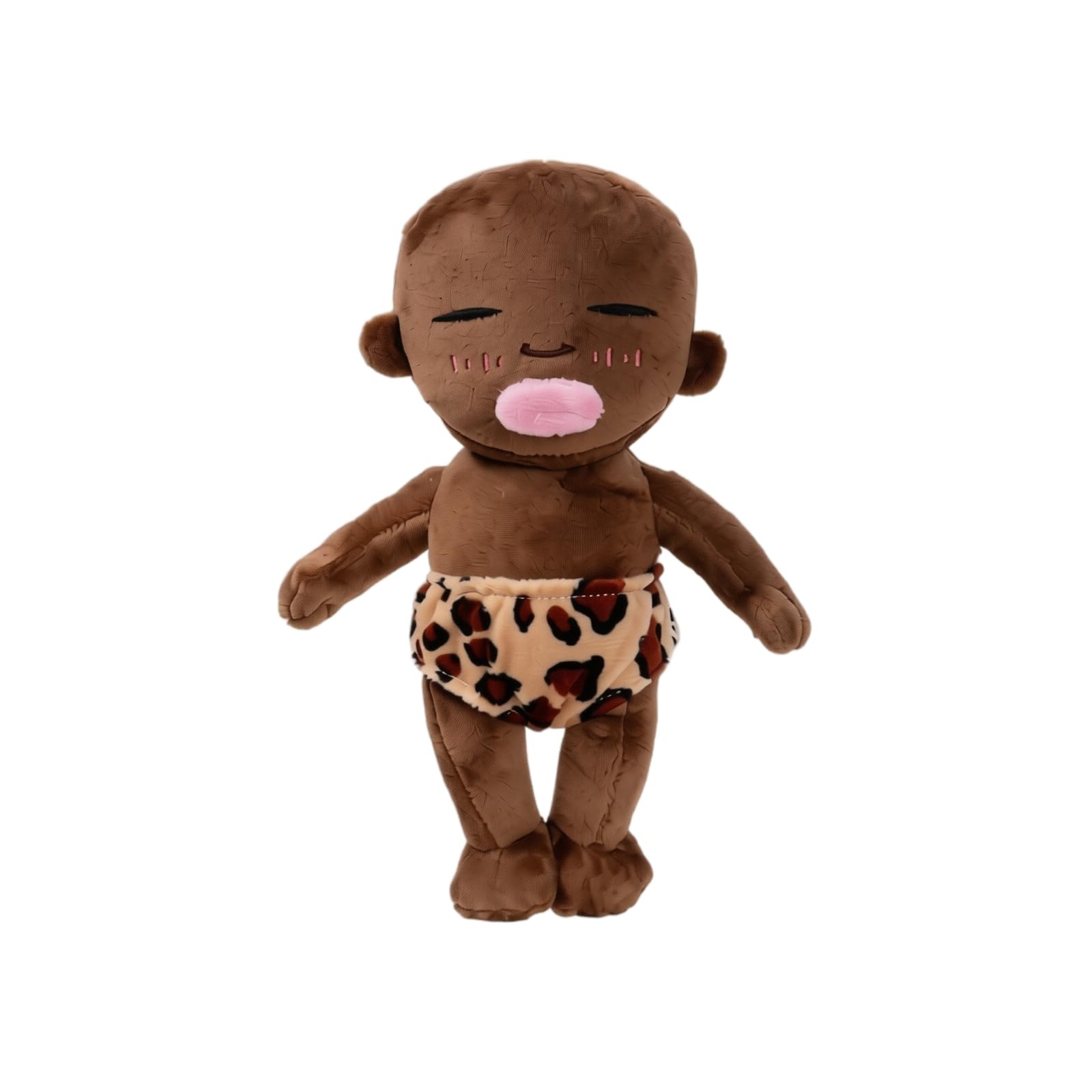 40cm Adorable Quirky Black Plush Toy, Soft PP Cotton Filled Doll, Stylish Decor & Lovely Gift Leopard Print