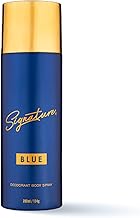 Signature Deodorant Body Spray - Blue | Elegent & Distinctive | Long Lasting Fragrance | Skin Friendly Deo | Fights Body Odour | Everyday Use | Men, Women (Unisex) | Pack Of 1 (200ml)