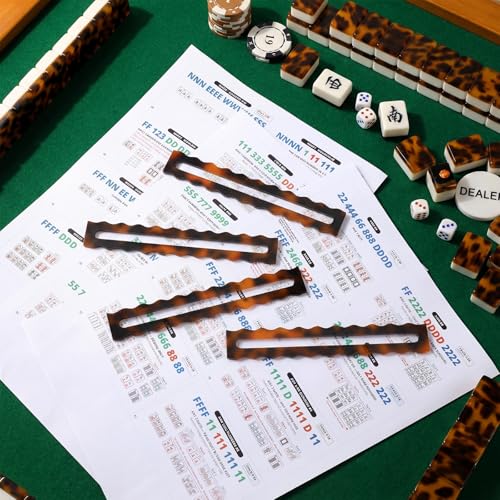 Set de 4 Lectores de Reglas de Mahjong miniatura 6