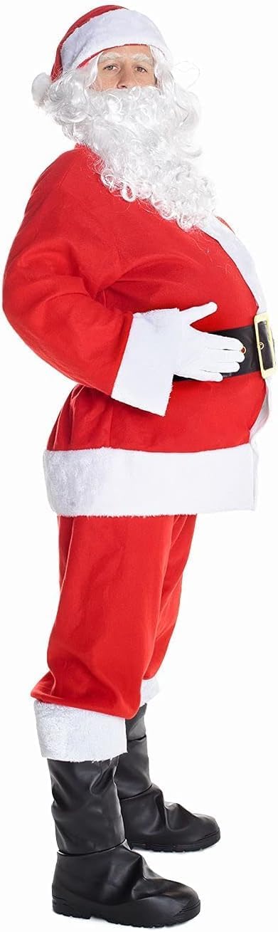 Morph Santa Costume, Deluxe Santa Claus Costume for Men, Christmas Suit for Men, Christmas Costumes Adults - Image 4