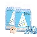 BUCATSTATE Hamster Paper Bedding, 900g/2LBS Dust-Free and Odor Control Paper Litter for Syrian Dwarf Hamsters Gerbils Mice Lemming Degus Reptile Birds?Dark Blue?