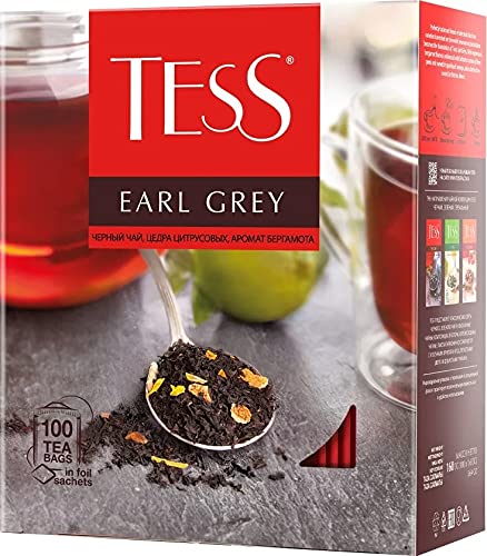 Tess Earl Gray Black Tea With Bergamot Aroma Citrus Zest 100 Pcs thumb #2