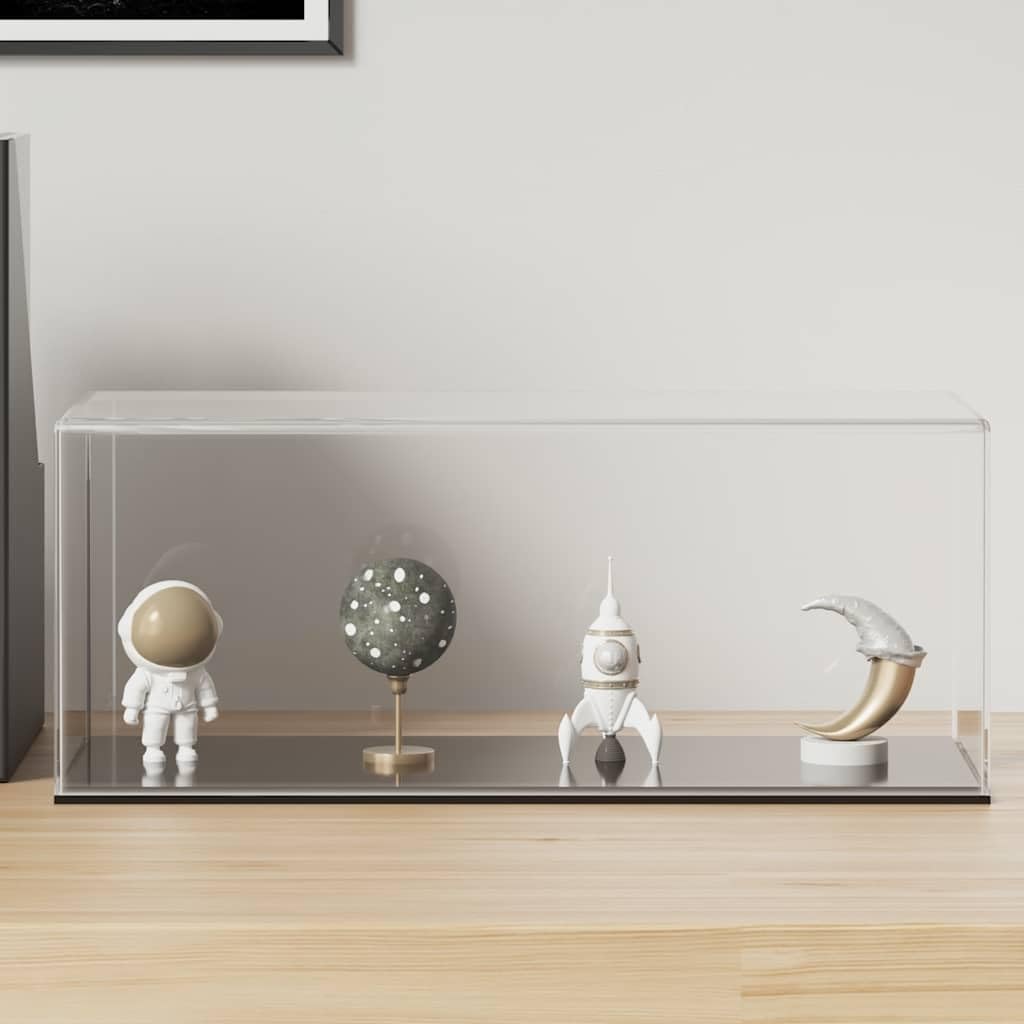 Acryl Vitrine 34x16x14 cm, Staubschutz Box für Sammelfiguren, Modellautos, Souvenirs und Kunsthandwerk, Transparente Displayvitrine