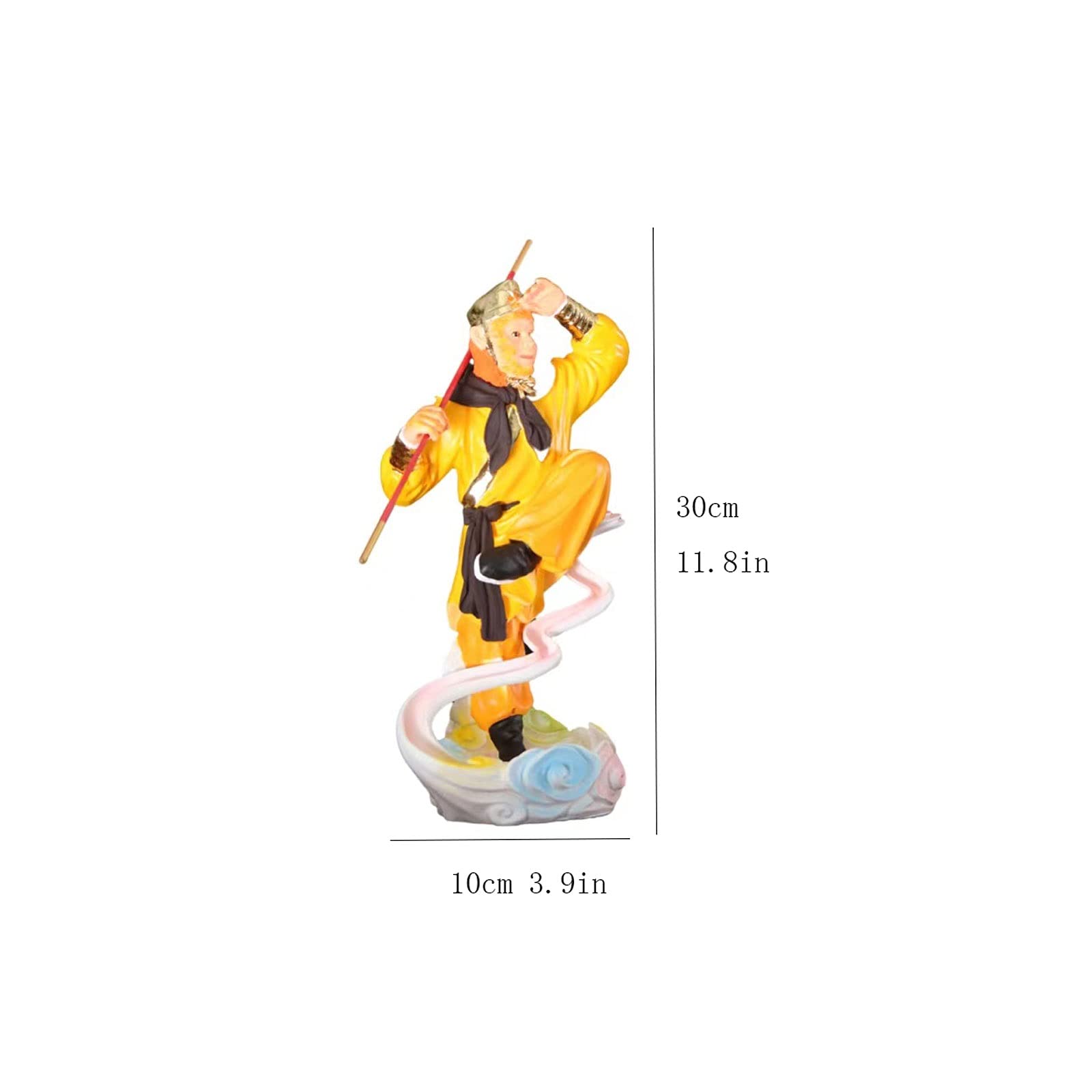 Sun Wukong Statue Decoration Monkey King Decoration Żywica Słońce Wukong Ozdoby Małpa Rzemiosła Dasheng Ozdoby Rzemiosła Dom Office Dekoracje Prezenty Dom Garden Decor Słońce Wukong Statua Figurka Mon