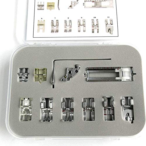 LCZ 11-Set Piede per Pfaff 79 85 95 74 284 285 295 296 297 360 801 809 905 Expressio Select 2.0 6000 7000 Serie Serie CV Pezzi di Ricambio, da Cucire per Uso Domestico