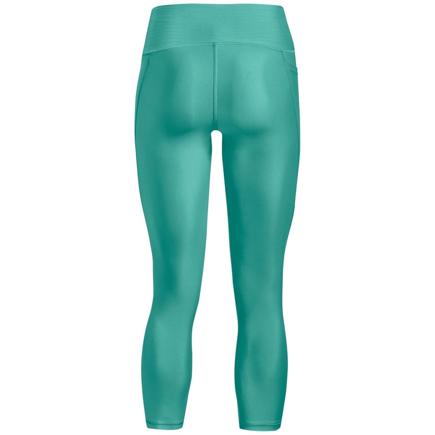 Under Armour HeatGear Armour-Leggings alla Caviglia con Vita Alta Antiscivolo, Nettuno (369) / Sea Mist, S Donna