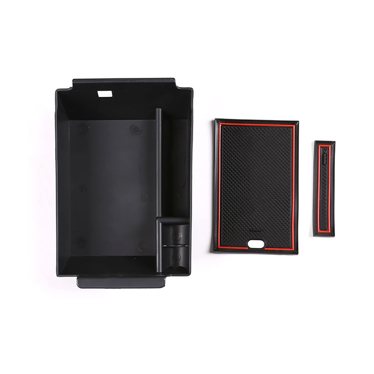 Copri Bracciolo Per Audi A4 B6 B7 2002-2007 | Nero In Pelle Sintetica E ABS | Console Centrale - Foto 2