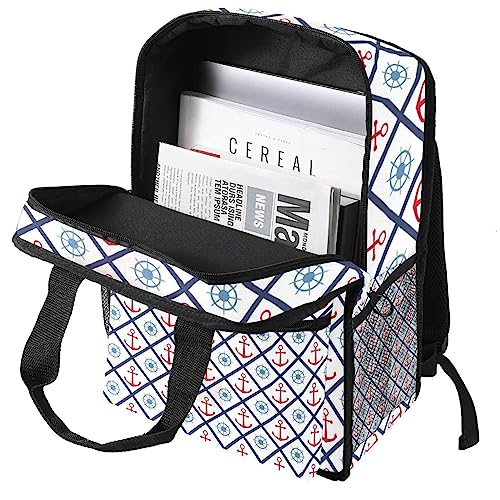 Sac à dos à lignes croisées graphique et multicolore