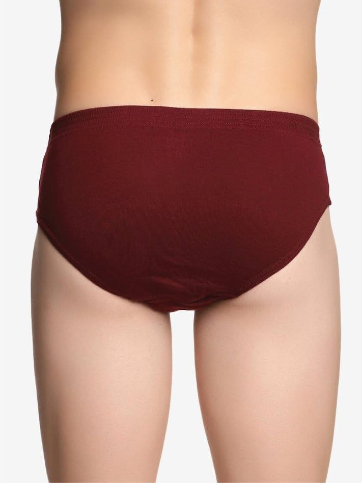 Image of Genx Gusto Men's Brief -Stylish & Comfortable, 100% Combed Cotton Underwear(Pack of 3)(Color May Vary)