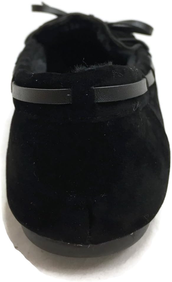 Blueberry Womens Faux Soft Suede Fur Lined Moccasin House Slippers Indoor Outdoor - Image 7