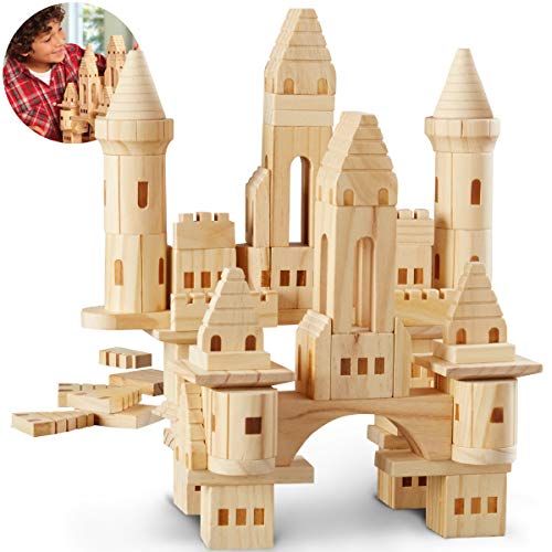 fao schwarz 75 piece solid wood castle blocks