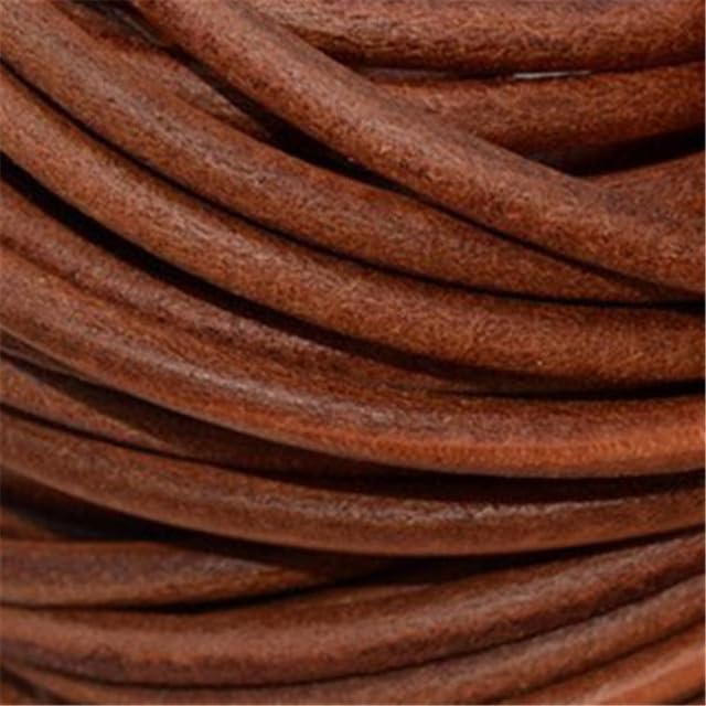 JIANNA 2m/lot 4mm 5mm 6mm 8mm Round Natural Genuine Cow Leather Cord Bracelet Necklace Findings Leather Rope String Diy Jewelry Making