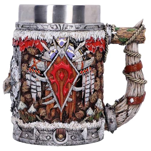 Nemesis Now World of Warcraft Horde Tankard 15.5cm - Officially Licensed Resin WoW Collectible For Horde Players Fantasy Collectors & WoW Fans