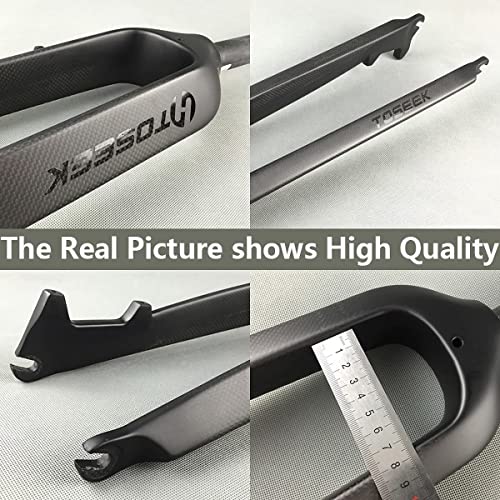 Fourche rigide de vélo carbone pour supprimer le pompage VTT 26 po