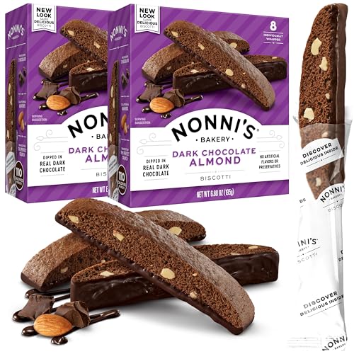 Nonni'S 197382 Dark Chocolate Almond Biscotti Italian Cookies cover