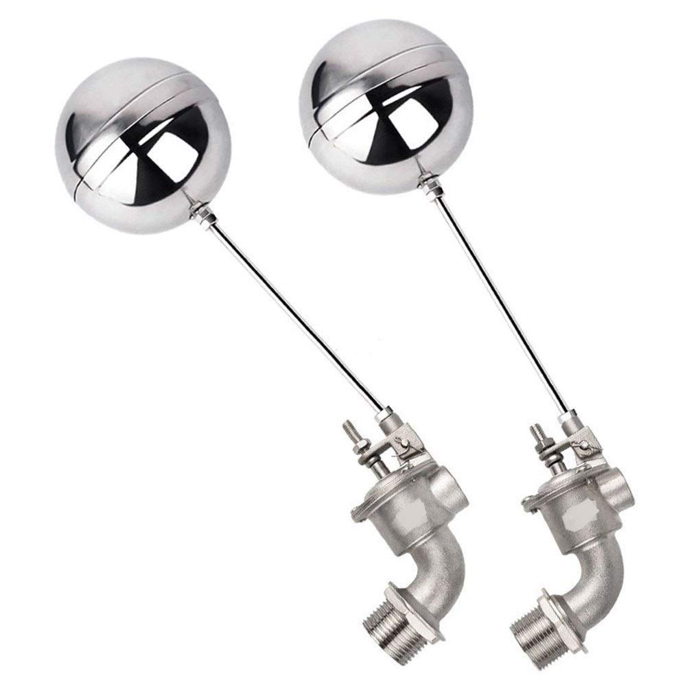 DOLUNTO 1PC 90 Grados válvula de Flotador de Bola válvula de Agua de la Torre del Tanque de Agua del Flotador Interruptor de la válvula (Specification : DN25)