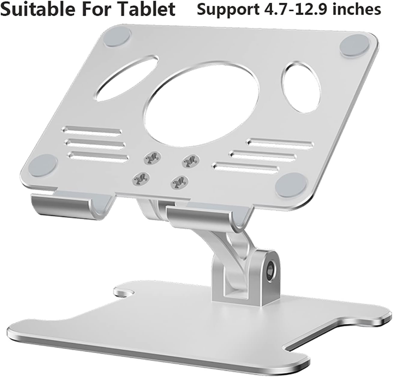 Tablet Stand Laptop Stand 4.7-12.9 Inch Universal Cooling Rack Folding Adjustable Angle for Office Desktop (Color:1) (1) (1) image 3