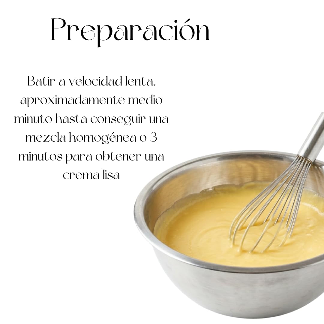 Azucren Crema Pastelera en Polvo 700g, Preparado para Rellenar Tartas y Bizcochos, Mix de Pastelería Profesional