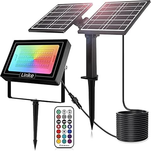 Linke Luz de inundación RGB solar con control remoto Cover