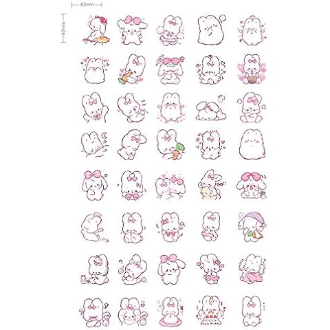 Mabor 45 pcs/box Cute rabbit daily Kawaii Decoration Stickers Planner Scrapbooking Stationery Korean Diary Stickers Cover