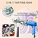 Tufting Gun,Upgrade Rug Making Kit Rug Gun 2 in 1 Cut Pile Rug Pile Tufting Machine Starter Kit (Tufting Gun)