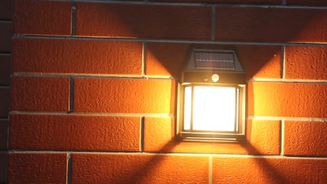 niccryle Solar Wall Light Outdoor Motion Sensor Light with 3 Modes