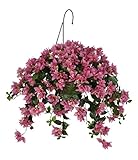 House of Silk Flowers Artificial Orchid Pink Bougainvillea Hanging Basket