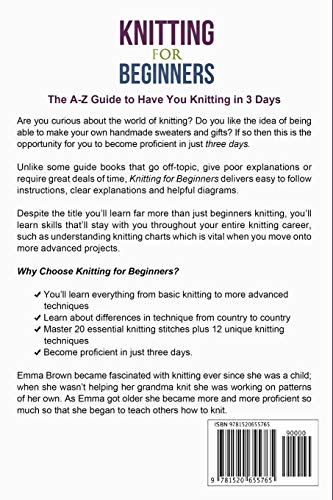Knitting For Beginners: The A-Z Guide to Have You Knitting in 3 Days (Includes 15 Knitting Patterns) (Knitting Patterns in Black&White) image 4