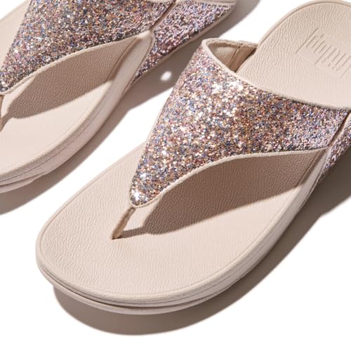 Image of Fitflop Women's Lulu Multi-tonal Glitter Toe-post SandalsSandal