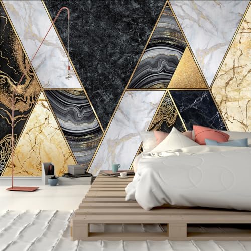 GLWYHY 3D Stereoscopic Marble Wallpaper for Walls