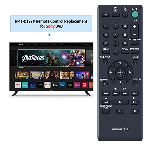 TCNOUMT RMT-D197P Remote Control Replacement for Sony CD DVD Player DVD Remote Control for Sony DVP-SR120 DVP-SR150 DVP-SR160 DVP-SR170 DVP-SR320 DVP-SR350 DVP-SR360 DVP-SR370 DVP-SR450K - Image 2