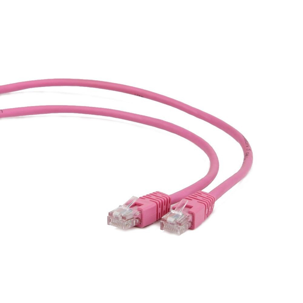 RJ45/RJ45 CAT5E 0.25m - Network Cable (CAT5e, U/UTP (UTP), RJ-45, RJ-45, Male/Male, Pink)