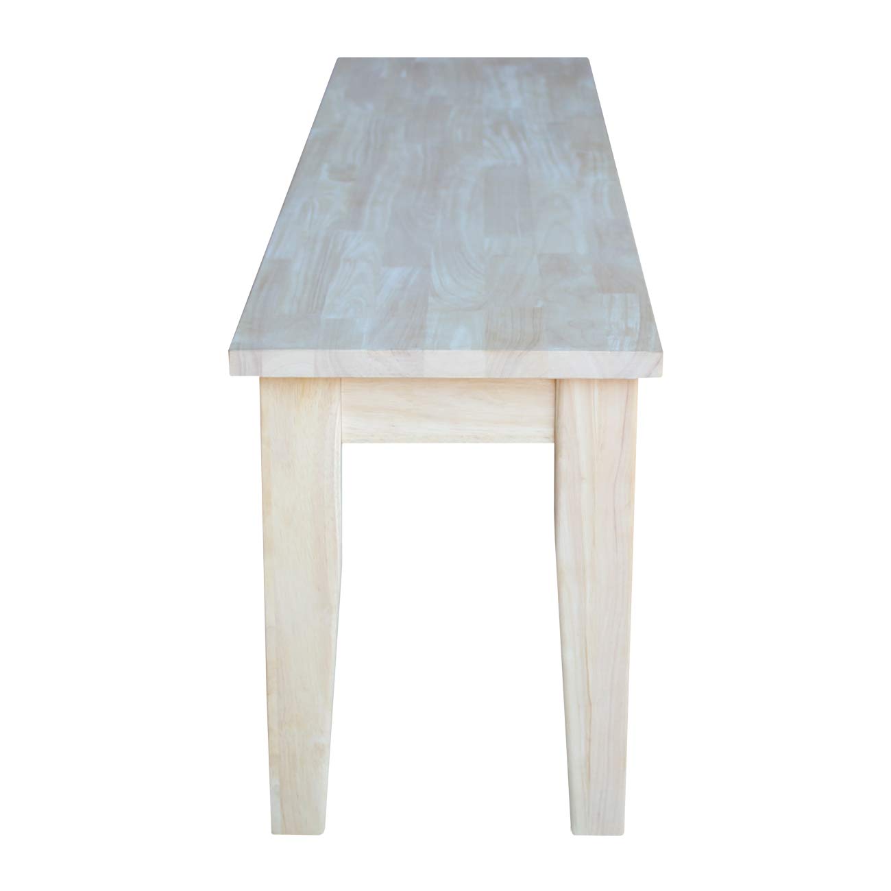 International Concepts Shaker Style Bench Unfinished