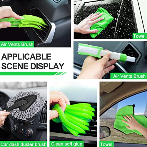 Lezcufer 17Pcs Car Interior Detailing Kit With High Power Handheld Vacuum, Car Cleaning Kit,Detailing Brush Set,Windshield Cleaning Tool,Cleaning Gel,Microfiber Towels, Complete Car Interior Care Kit #TOP6