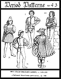 Men's Italian Renaissance Garments, C. 1420-1500 Pattern
