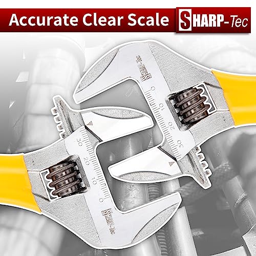 Sharp-tec Adjustable Spanner 6-inch/150mm, Stubby Slim Thin Plumbers Wrench - Image 4