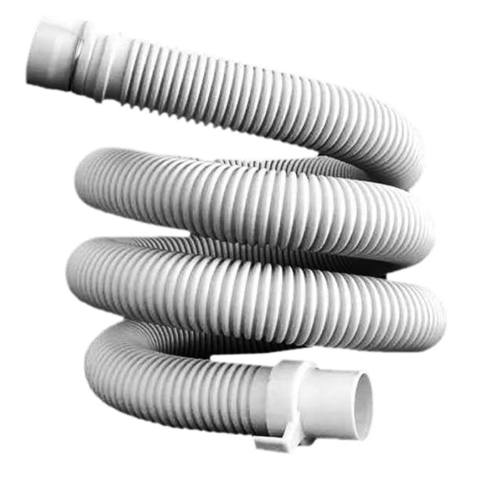 Universal Washing Machine Drain Hose, Flexible Anti-Slip Design, Grey, 5-8 Kg Capacity Multiple Size (1,1.5,2,3,5,6,9,10,12, 15 Meter) (5 METER)