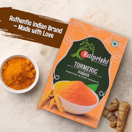 Image of Kalprishi Haldi Powder 200g (Pack of 2) | Pure & Natural Turmeric Powder | Curcumin Rich Spice for Cooking, Golden Milk & Skincare | Indian Kitchen Masala