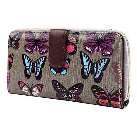 Miss Lulu Butterfly Print Oilcloth Purse Cover