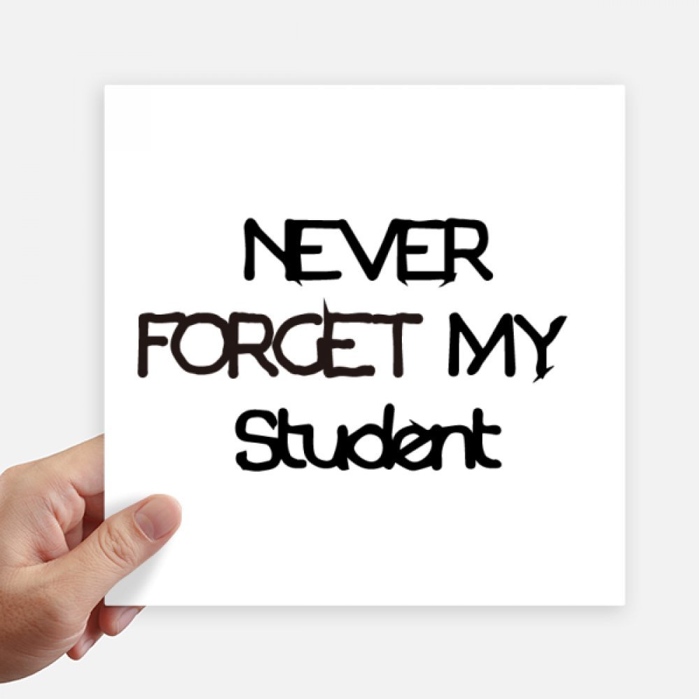 Sticker moto Jamais Forget autocollant mural carré déco 4 pièces 20cm