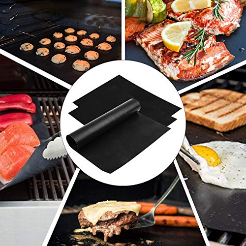 Nifogo BBQ Grill Mat Oven Liner Non Stick BBQ Baking Mats Reusable for
