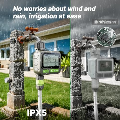 Minuteur d'arrosage programmable extérieur et irrigation numérique de cour - 5
