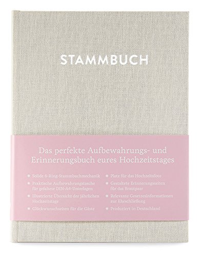 Preisvergleich Produktbild GLÜCK & SEGEN ALLES MIT LIEBE Modernes Stammbuch der Familie A5, Familienstammbuch Paul (Cremebeige)