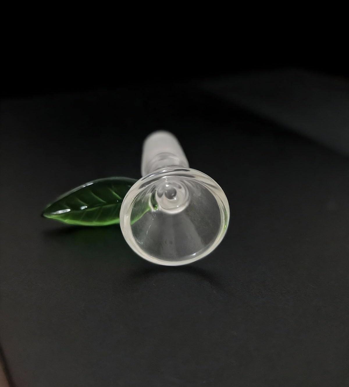 6pcs Glass Funnel for Kitchen/lab,Handle with Leaf Shaped Design,with 1 BrushesHeat Resistant Funnel with