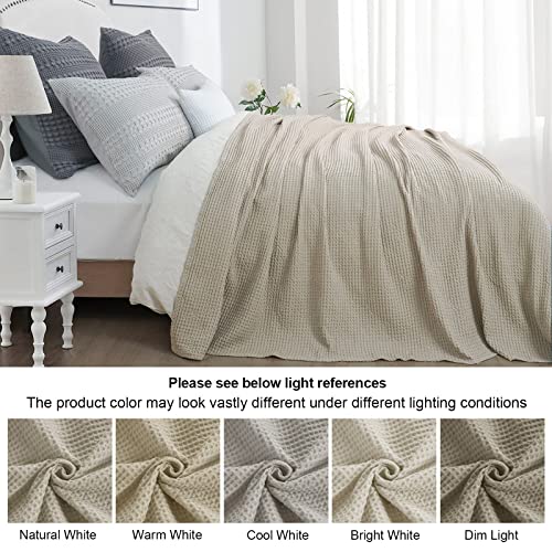 PHF Coperta in 100% cotone, 150 x 200 cm, morbida