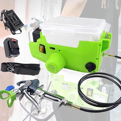 ZHJOPP Pulvérisateur airless, Type de Sac à Dos Portable, Vitesse réglable, adapté aux Meubles/clôtures/Maisons intérieurs et extérieurs
