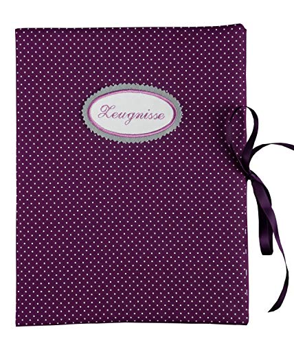 Bettina Bruder Zeugnismappe A4 Punkte lila