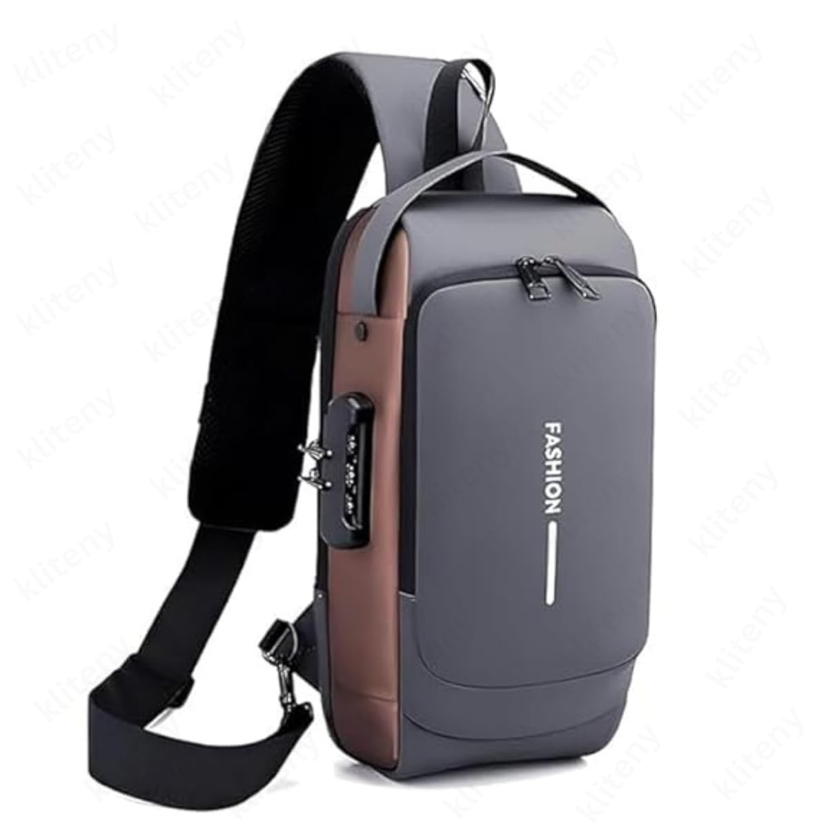 kliteny Anti-Theft Sling Bag, Waterproof Crossbody Backpack with USB Port, Slim Unisex Sling Bag for, Messenger Bags, Casual Shoulder Bag (Multicolor) (Pack of 1)-picture-51