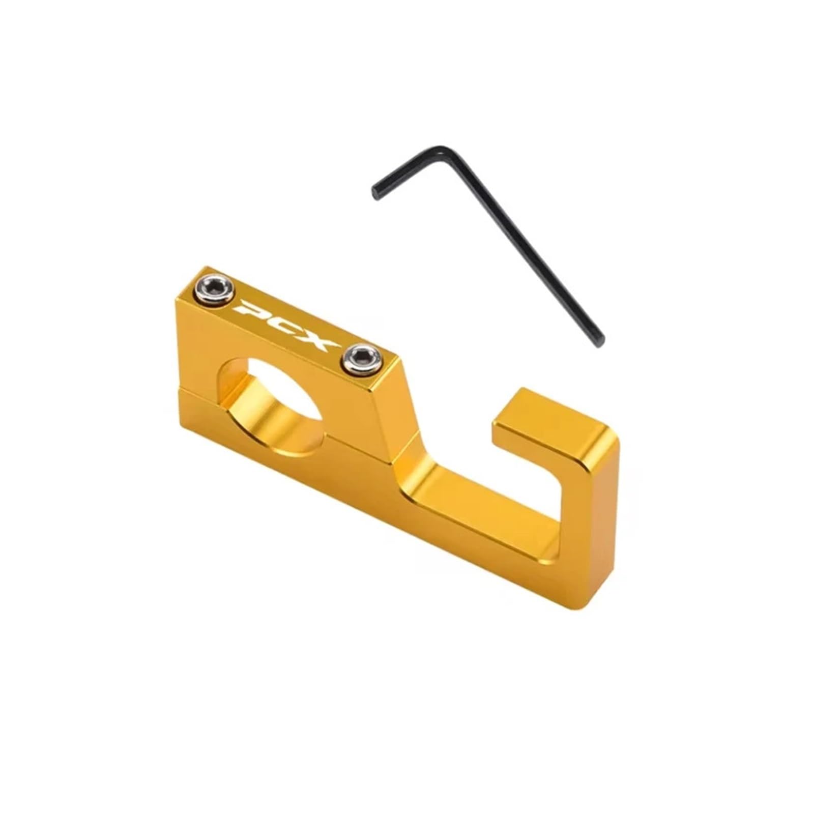 astuyhj Non-Slip Handlebar Hook for Hon@&da PCX125 PCX150 PCX160 PCX 160 PCX 150 PCX125 22mm Motorcycle Helmet Hook Luggage Bag Hook Holder Hanger Hooks(1PC Gold)