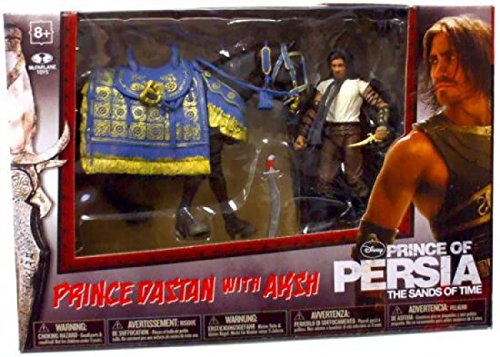 McFarlane Toys Prince of Persia 4 Inch Horse Boxed Set Prince Dastan with Aksh
